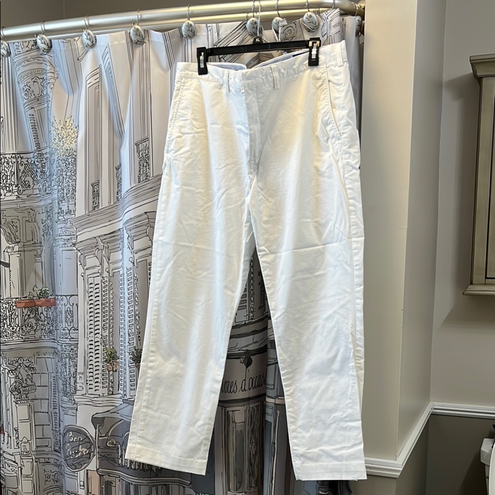 Men’s Polo by Ralph Lauren White Chinos